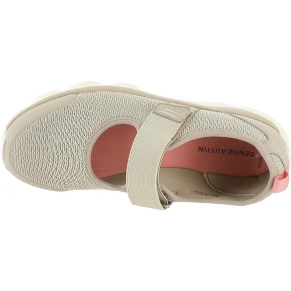 Easy Spirit Tan Flats with Red Detail - Picture 2 of 3